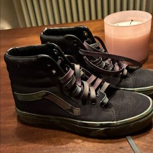 Black High-Top Sneakers